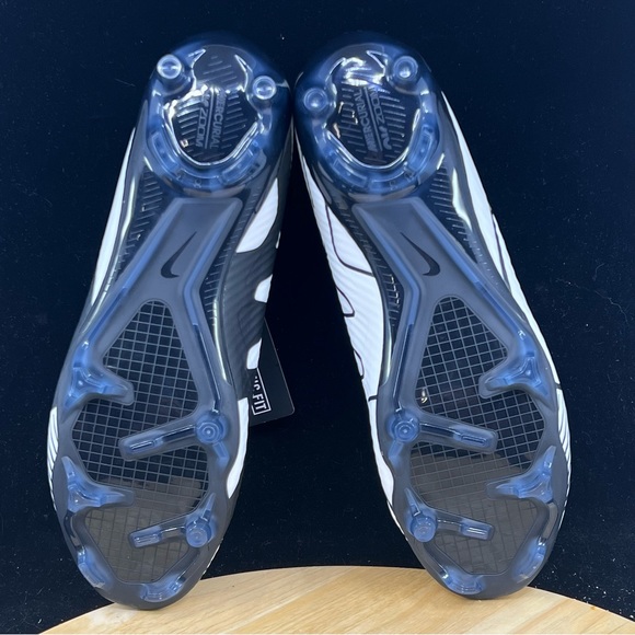 NIKE ZOOM MERCURIAL SUPERFLY 9 ACADEMY FG "NBY" WHITE-BLACK SZ 12 [DX3346-900] - Picture 10 of 10